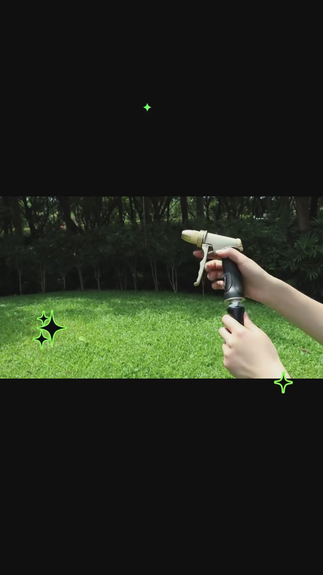 High-Pressure Hose Nozzle — Heavy-Duty, Handheld, Adjustable, Garden, Car Wash,  — demo video
