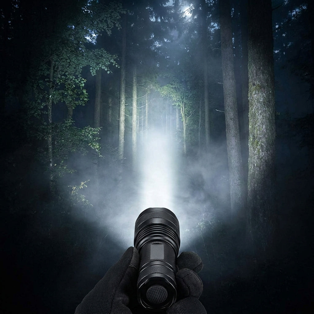 XHP360 Ultra-Bright Tactical LED Flashlight - USB-C Rechargeable, Telescopic Zoom, Camping & Emergency Lantern